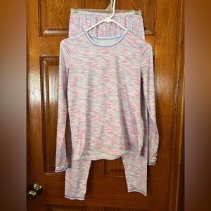 Cuddl Duds Woman’s XL Comfortech Stretch Poly Long Sleeve Pajama Set